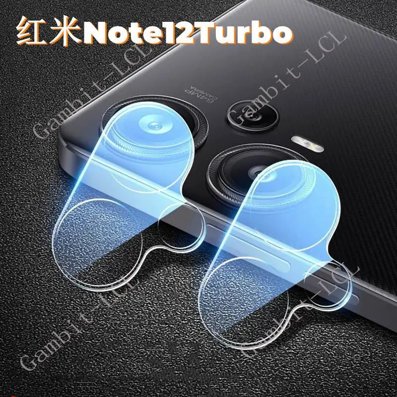 Película de lente de cámara 3D para Xiaomi Redmi Note 12 Turbo 12R 12S 12 T Pro Note12 Pro + Plus, cubierta protectora de vidrio templado Integral, 2 piezas - imagen 3