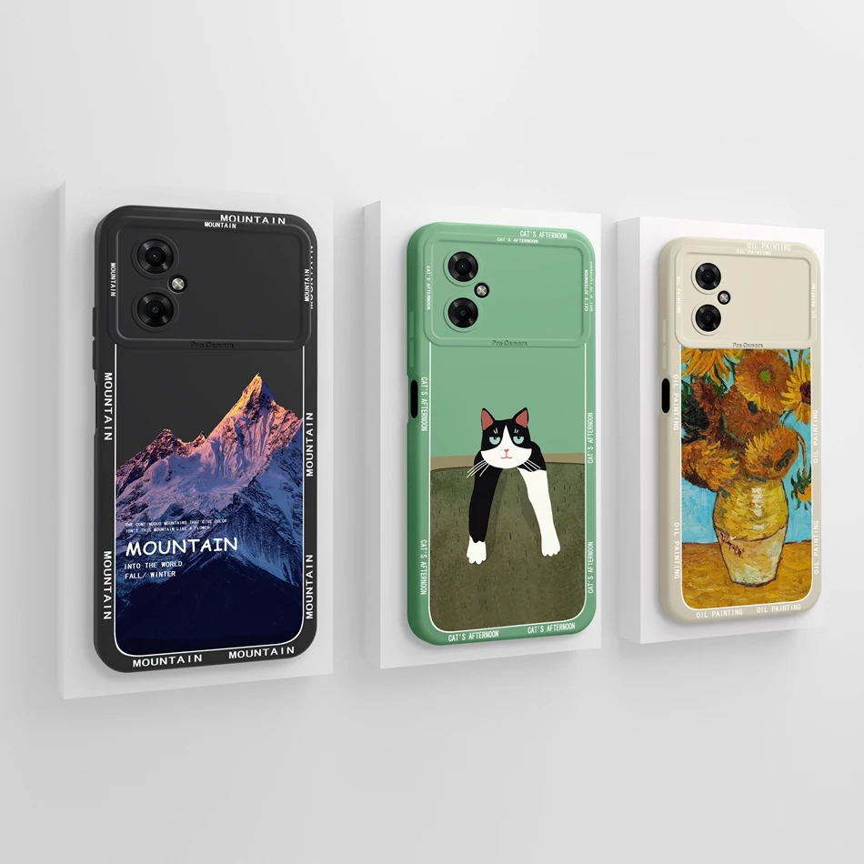 Funda bonita Simple para Redmi Note 11R 5G, Funda trasera de silicona líquida suave, Funda protectora completa a prueba de golpes para teléfono - imagen 5