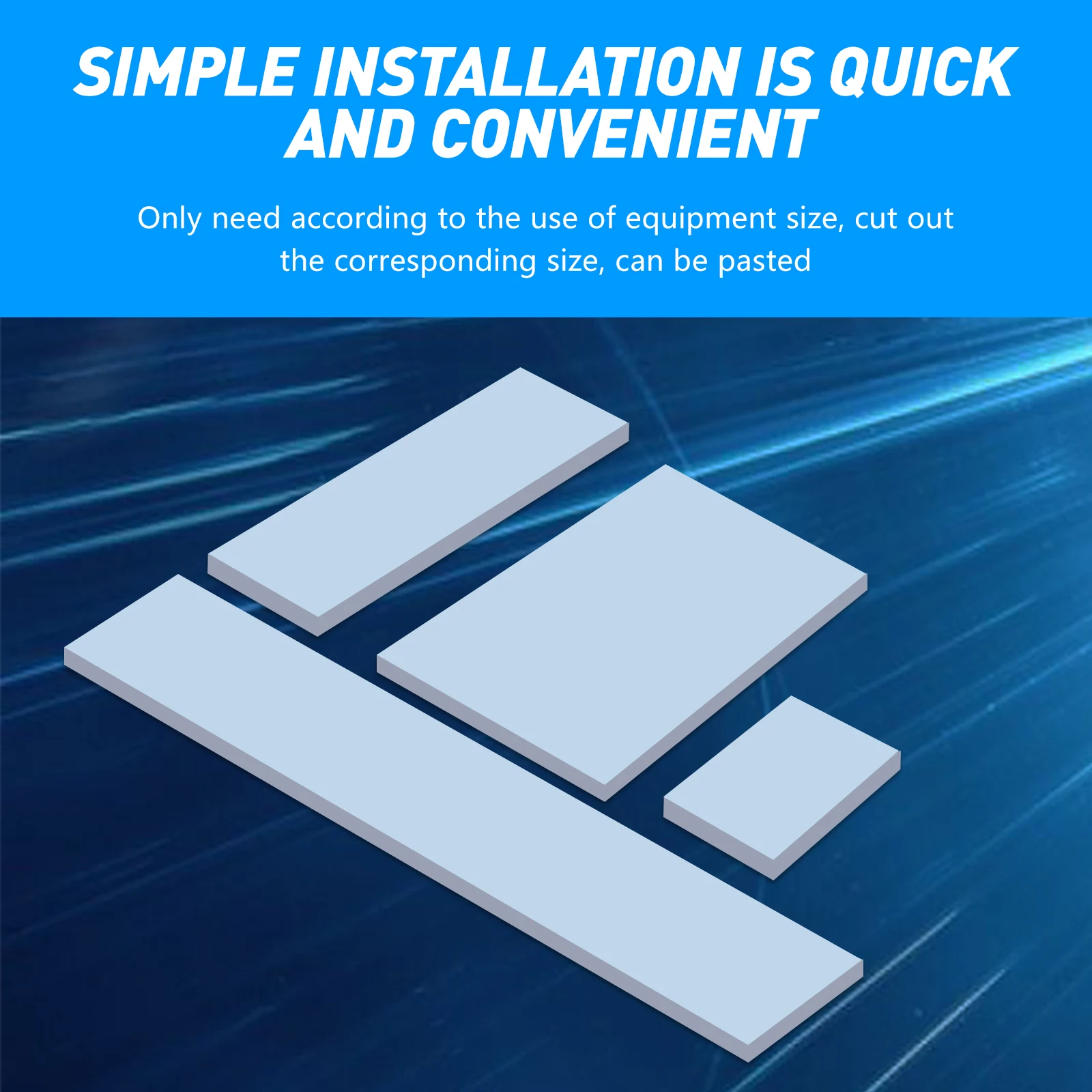 Upsiren almohadilla de silicona para disipación de calor, almohadilla térmica de refrigeración por agua para CPU/GPU, tarjeta gráfica, OEM, 18W, 100x100mm - imagen 5