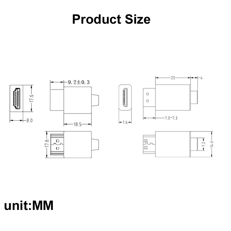 20CM Nylon trenzado oro HD 4K @ 60HZ V2.0 MINIHDMI MINI HDMI macho a HDMI Cable de extensión hembra para HDTV PS4 proyector Monitor HDTV - imagen 2
