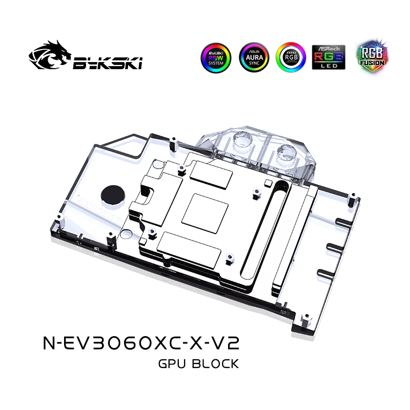 Bykski bloque de agua para EVGA RTX 3060 Ti XC GPU/tarjeta de vídeo/radiador de refrigeración de cobre sincronización RGB/prevenir la corrosión N-EV3060XC-X-V2 - imagen 4
