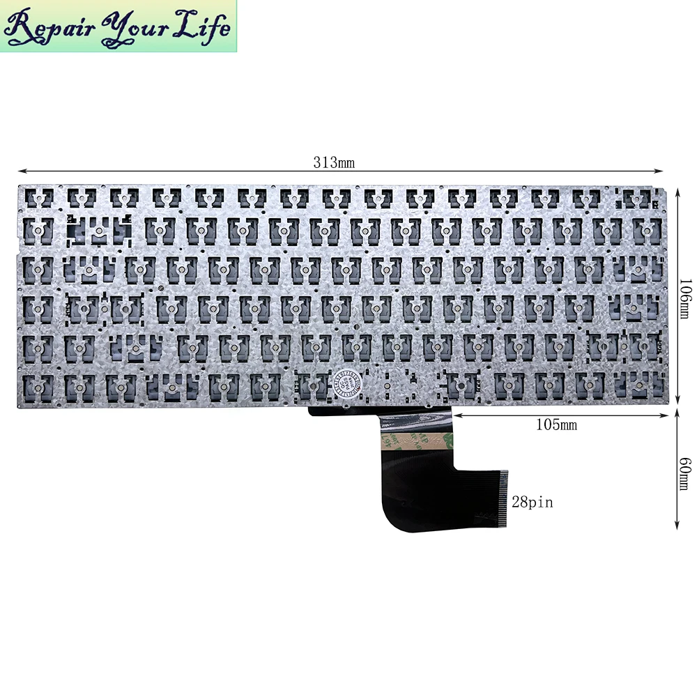 Teclado Inglés de EE. UU. para MEDION AKOYA E4272 MD63320 MD63300 MD61612 3002677 NB013-3US YMS-0087-B teclados para portátiles de Estados Unidos - imagen 4