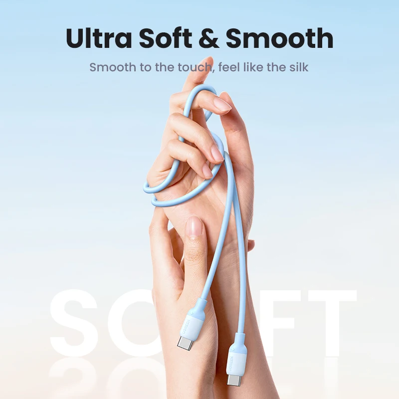 UGREEN-Cable USB tipo C de carga rápida para Macbook, Xiaomi, Samsung, POCO, 60W, 100W, PD - imagen 2