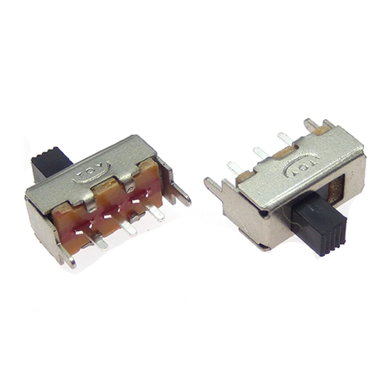 Interruptor de palanca Vertical de una sola fila, piezas SS12F44 de 3 pines, longitud de mango de 4MM, 10 SS-12F44G4 - imagen 3