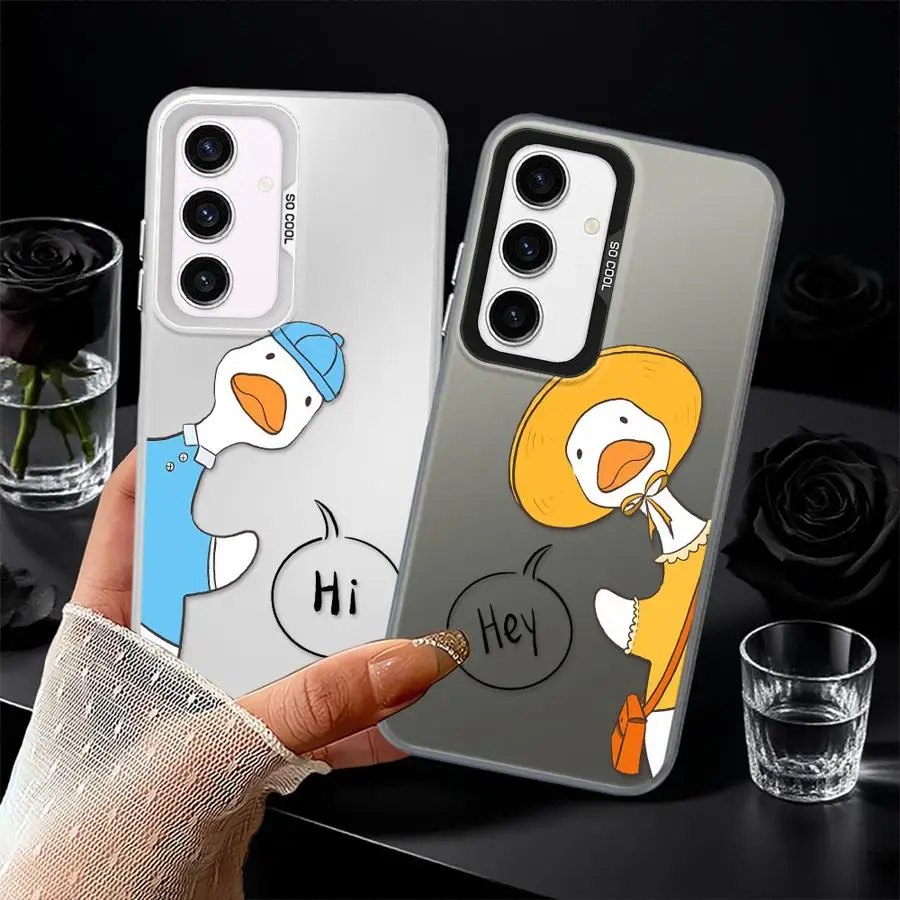 Funda trasera de teléfono para Xiaomi Poco C51 F3 GT C50 X3 Pro X5 F4 X3 NFC lindo pato de dibujos animados - imagen 3