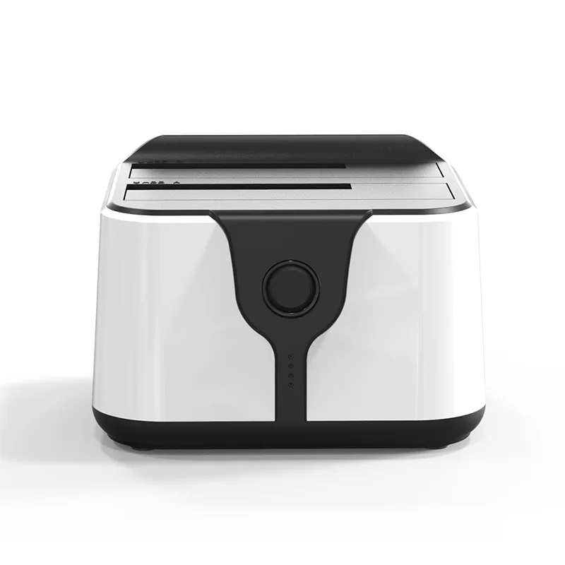 Soporte de disco duro USB 3,0 de doble bahía para 2,5 pulgadas/3,5 pulgadas SATA mecánico SSD HDD máquina copiadora de escritorio caja de unidad de estado sólido - imagen 3