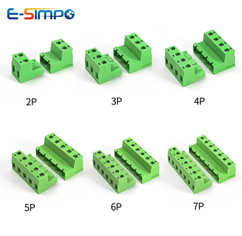 5/10 Uds 7,62 MM gran espaciado 2EDGRK 2-16P sin soldadura acoplamiento aéreo enchufable bloque de terminales PCB Termianl conector - imagen 3