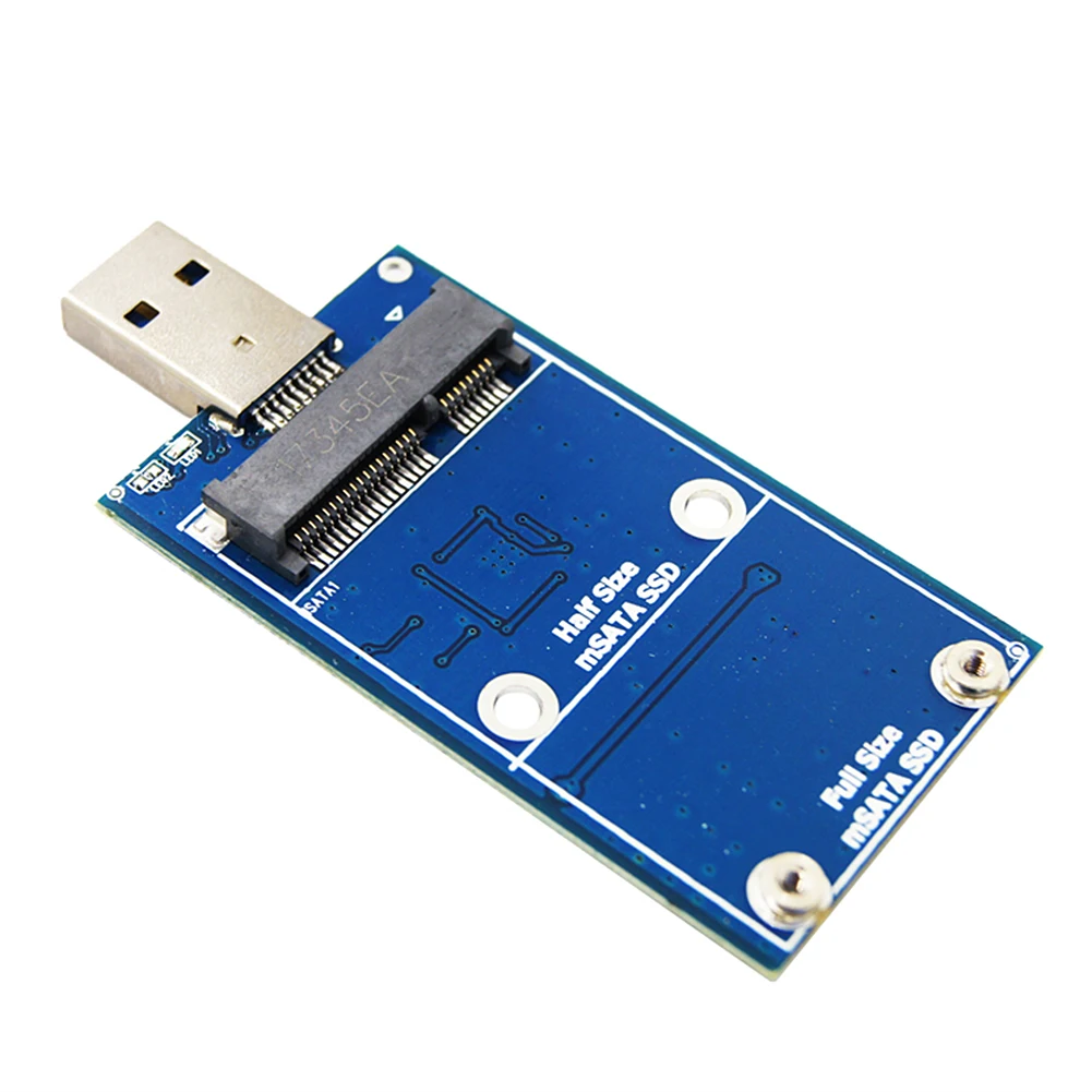 Mini SSD MSATA a USB 3,0 caja de disco duro inalámbrico MSATA a USB 3,0 caja de disco duro PCI-E compatible con 30*30/50 SSD