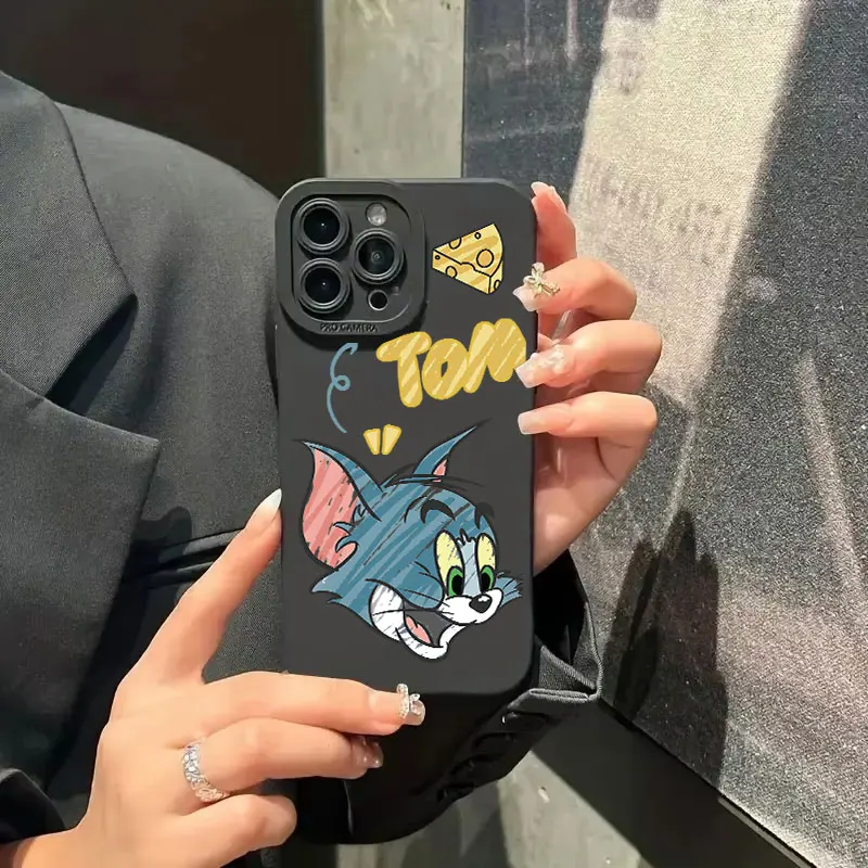 Funda de teléfono con Graffiti Tom y Jerry, carcasa de silicona a prueba de golpes para iPhone 16, 15, 14, 13, 12, 11 Pro Max, MINI, X, XS, XR, 7, 8 Plus, SE2020, nueva - imagen 5