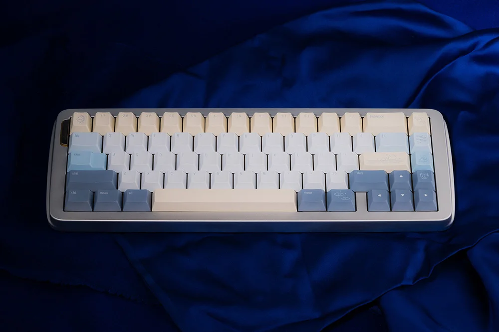 Echokeys Moon Rises Over The Sea Cherry Profile PBT tinte subcama teclas para teclado mecánico EZ63 Made68 Wooting 60HE 80HE - imagen 5