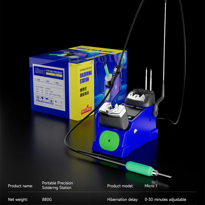 Estación de soldadura de precisión de soldador mecánico Micro 1 210 con 3 ayuda a controlar la temperatura Estación de Reparación de soldadura