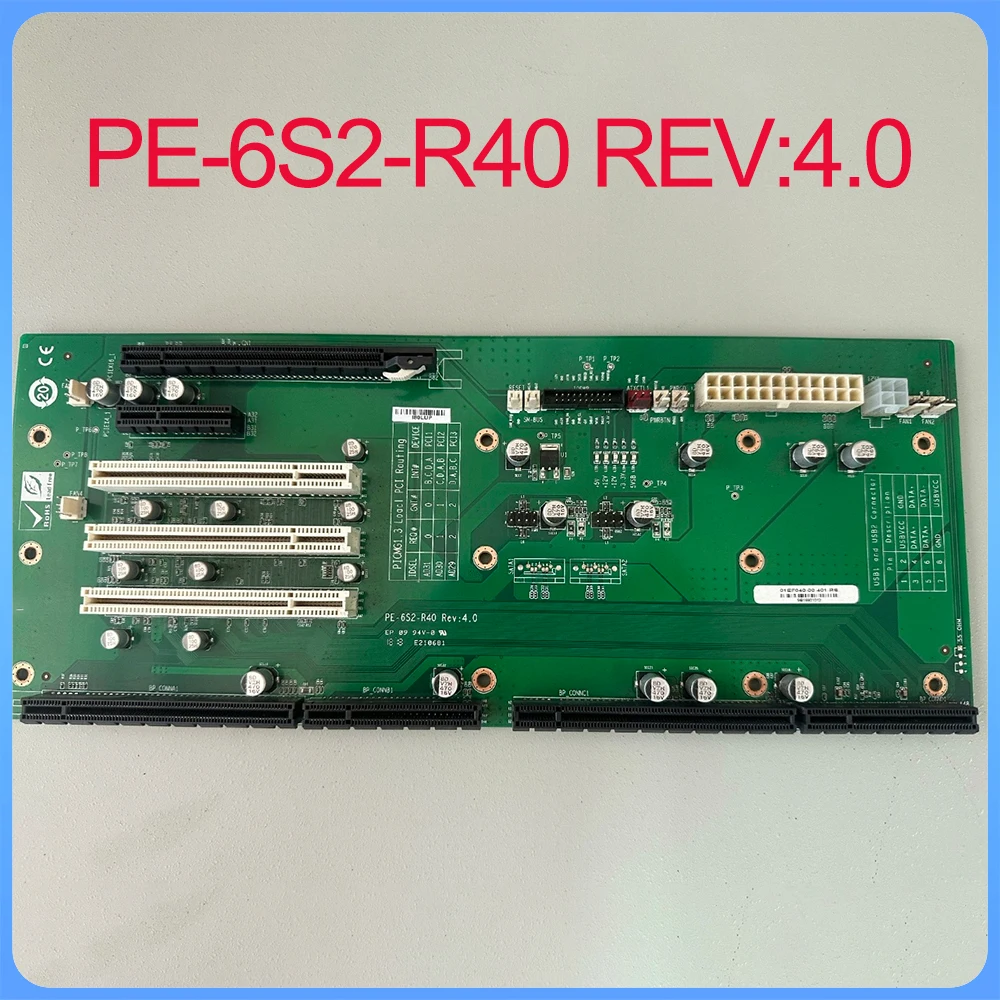 Plano posterior de control industrial IEi, PE-6S2-R40, REV: 4,0