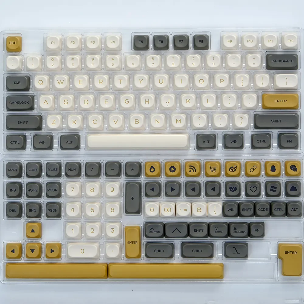 142 Keys Shimmer KOA Keycaps Korean Dye-Sub PBT Keycap For Cherry Mx Switch Mechanical Keyboard Kit Custom ISO Enter Key Caps
