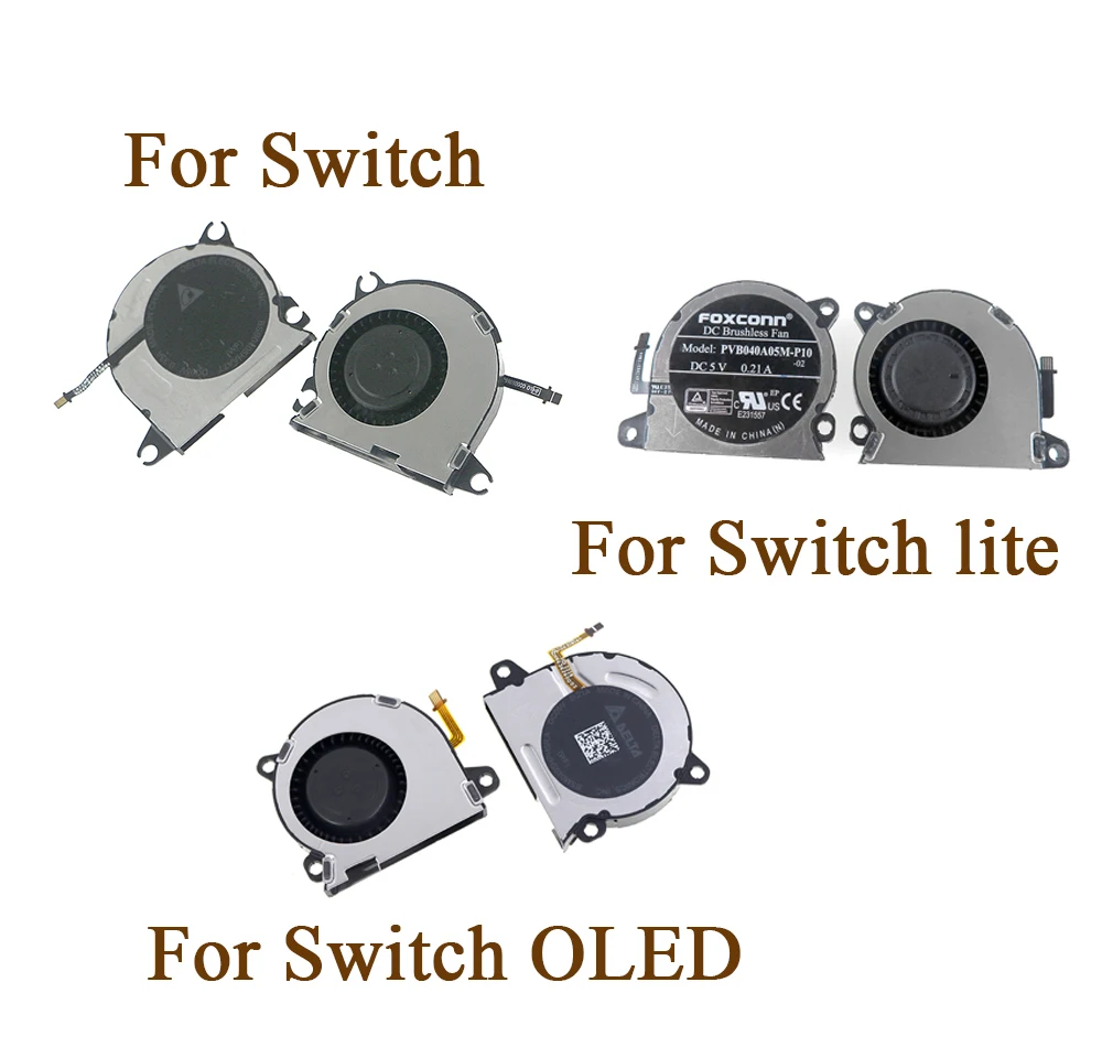 5 uds pieza de repuesto ventilador de refrigeración para Nintendo Switch & Switch Lite y Switch OLED accesorios de consola - imagen 2