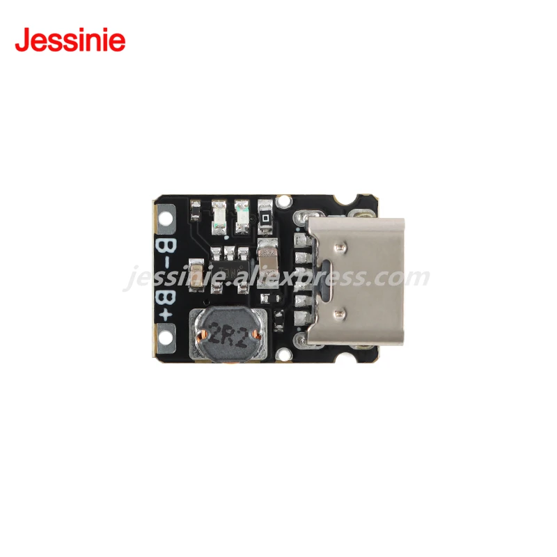 Módulo integrado de carga y descarga de 5V, 10 Uds./1 unidad, para batería de litio de 3,7 V/4,2 V 18650, placa de alimentación de aumento de carga tipo C - imagen 4