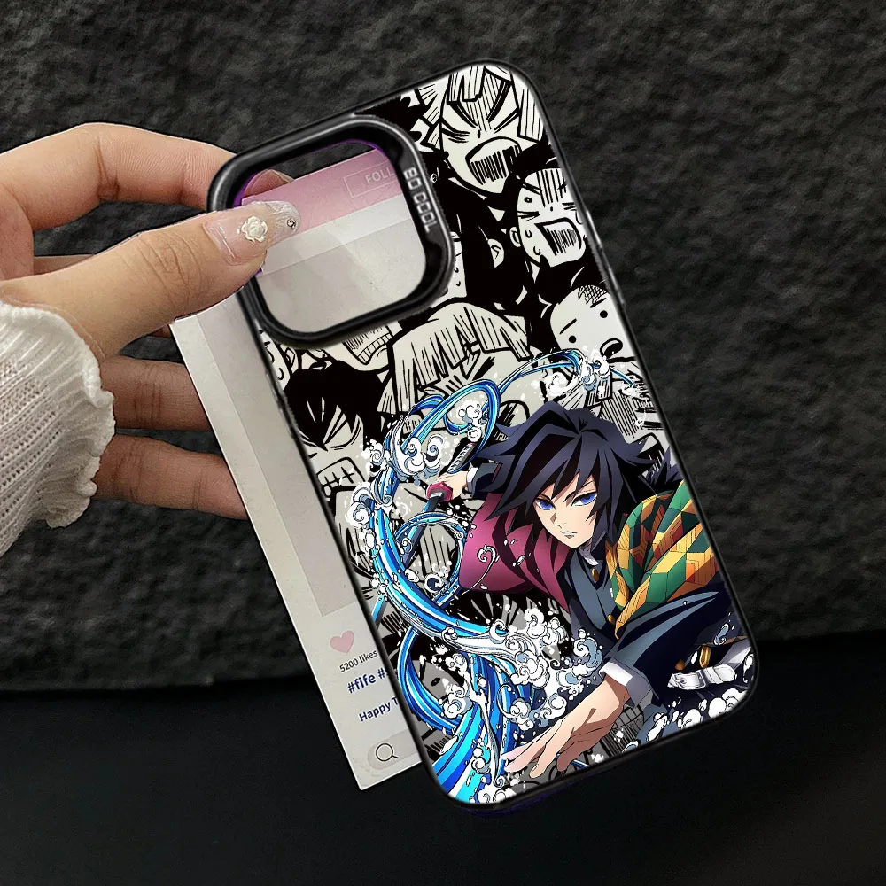 Funda de Anime cómic Demon Slayer Eyes para VIVO V50 Lite Y04 Y29 V40 Y100 Y02 V23E Y19S Y16 Y36 Y15S A18 cubierta láser IMD mate duro - imagen 3