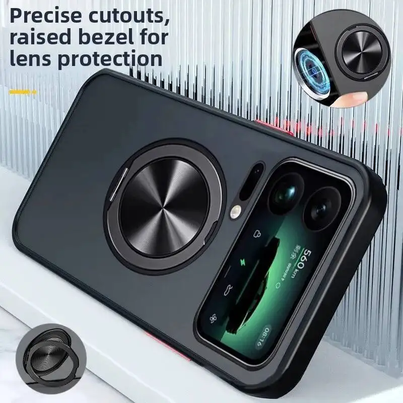 Funda magnética para Xiaomi 17 Pro max 14T, funda transparente mate de silicona suave dura ultrafina para protección trasera Xiaomi 17 Pro