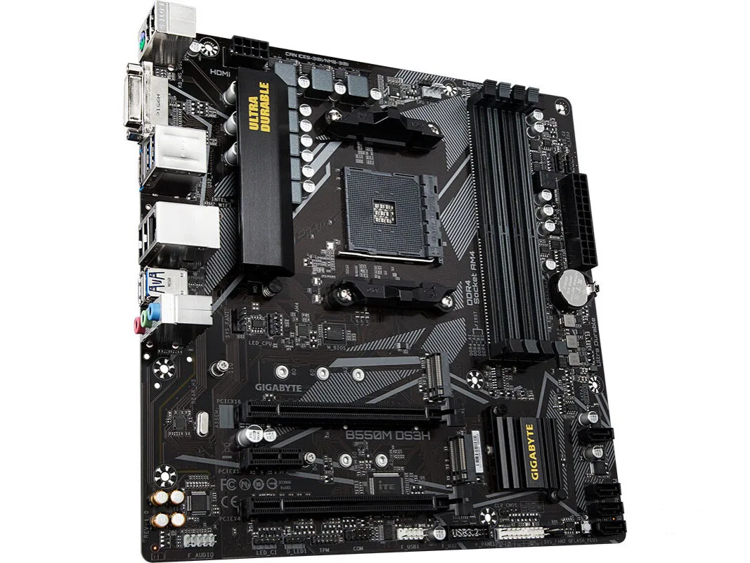 GA B550M DS3H Micro-ATX AMD B550 DDR4 4266(OC)MHz M.2 nueva placa base AM4 con enchufe de doble canal 128G PCI-E 4,0 - imagen 4