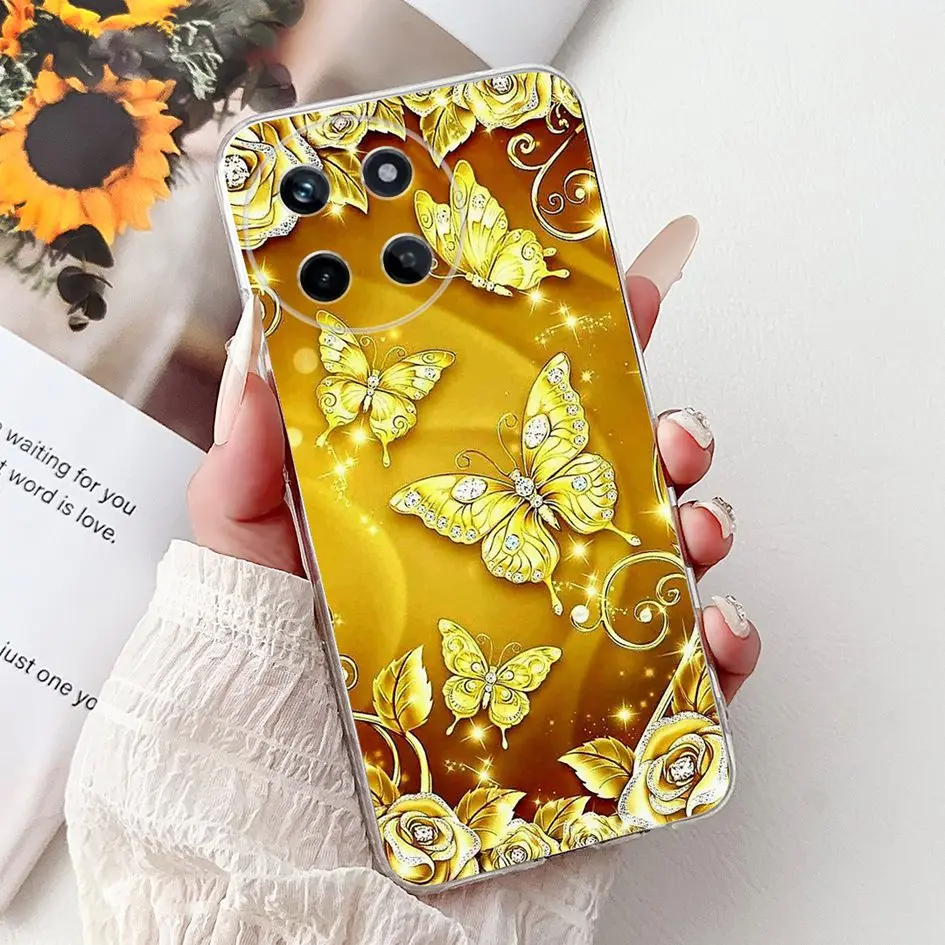 Funda de 6,4 "para Realme 11 4G RMX3636 funda de teléfono Cool Metal máquina impresa suave transparente silicona TPU funda trasera para Realme11 4G Capa - imagen 5