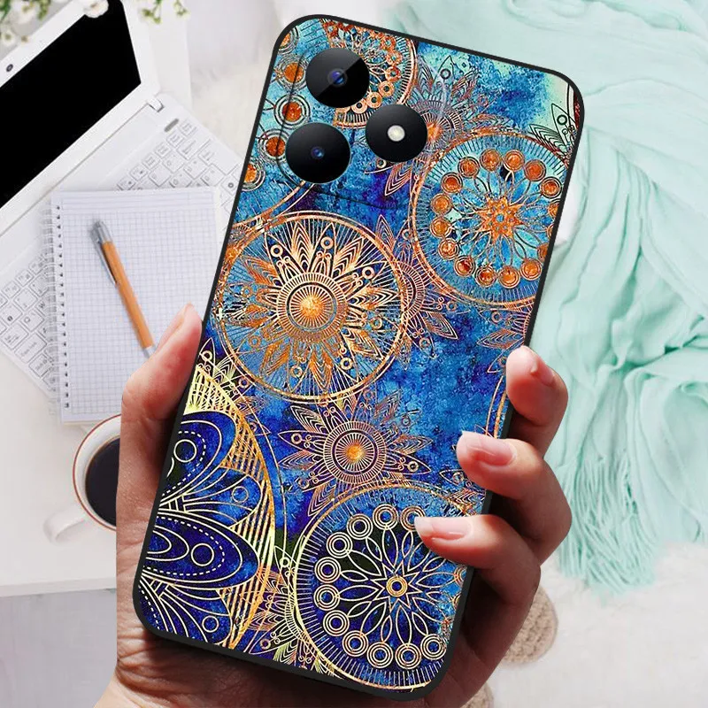 Funda de silicona a prueba de golpes para Realme, carcasa suave con estampado 3D para teléfono Realme C51, C 51 - imagen 2