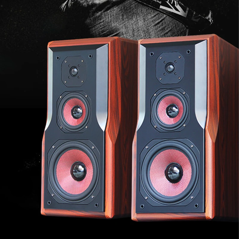 Altavoz de estantería pasivo de tres vías de 8 pulgadas 200W 4ohm Monitor de fiebre HiFi Audio cine en casa altavoz de caja de sonido frontal - imagen 3