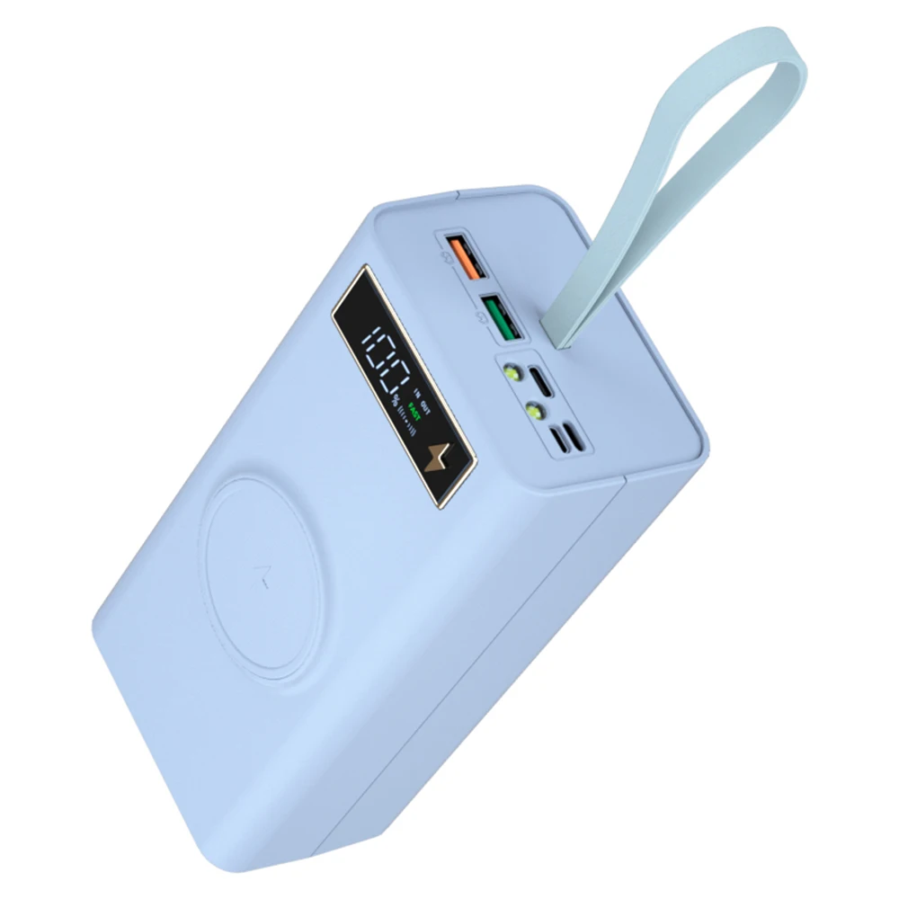 Funda para banco de energía 21x18650, carga inalámbrica rápida PD3.0 QC4.0 para carga de teléfono, sin soldadura, Push-pull, cajas de almacenamiento de batería DIY - imagen 2