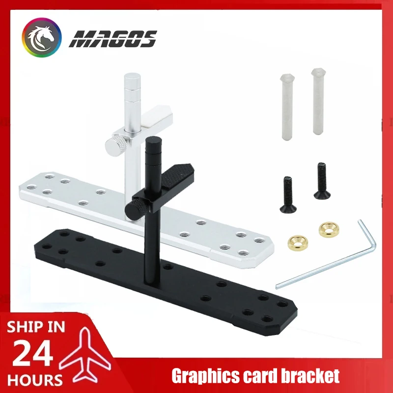 Soporte de tarjeta gráfica para Lian Li, caja de ordenador de vidrio templado, posición del ventilador, conector GPU, marco de soporte de aleación de aluminio