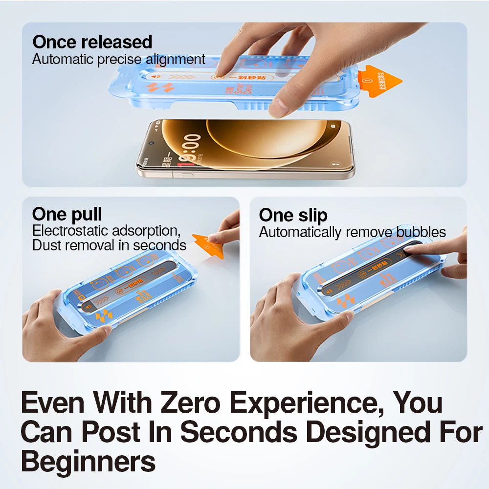 SmartDevil-Película de vidrio templado para cabina sin polvo, Protector de pantalla HD para OnePlus 15 Ace 6 para OnePlus Ace 5 Pro, antihuellas - imagen 2