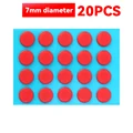 20PCS-Red-7mm