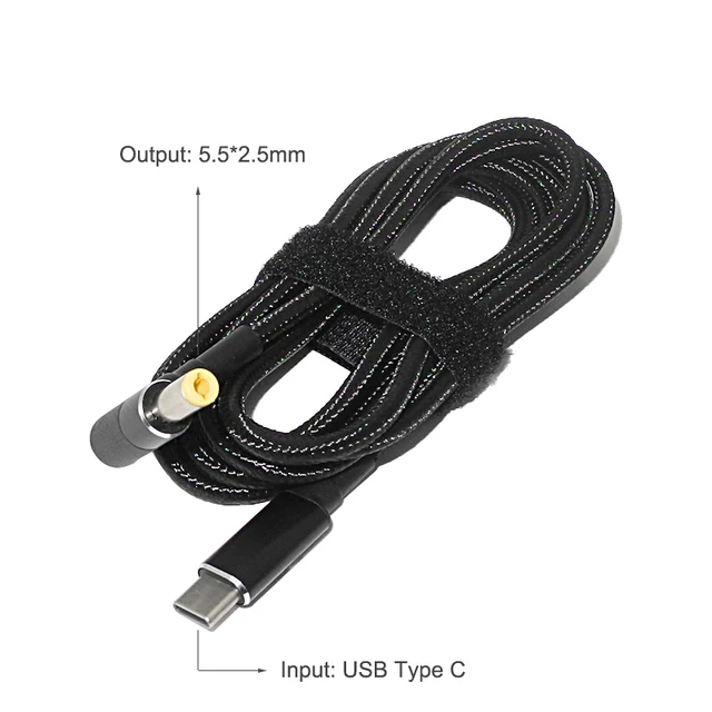 USB C to 5.5-2.5mm
