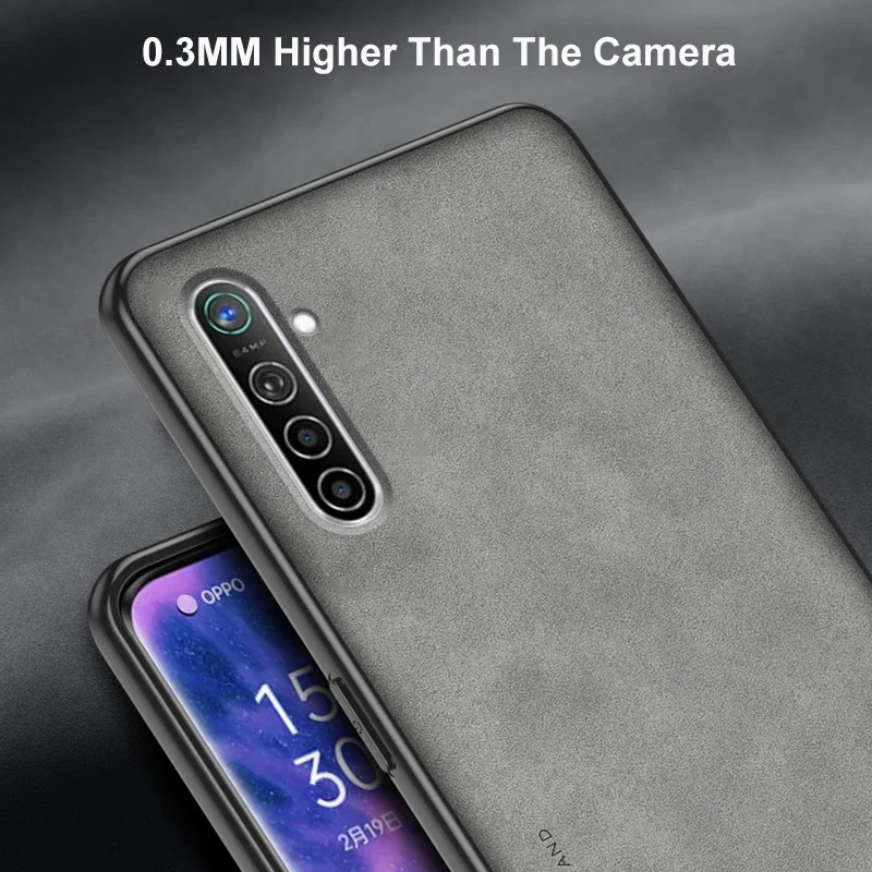 Funda de cuero PU de lujo para Realme XT X2, carcasa trasera de silicona mate a prueba de golpes, protección de teléfono para OPPO K5, Coque Business - imagen 4