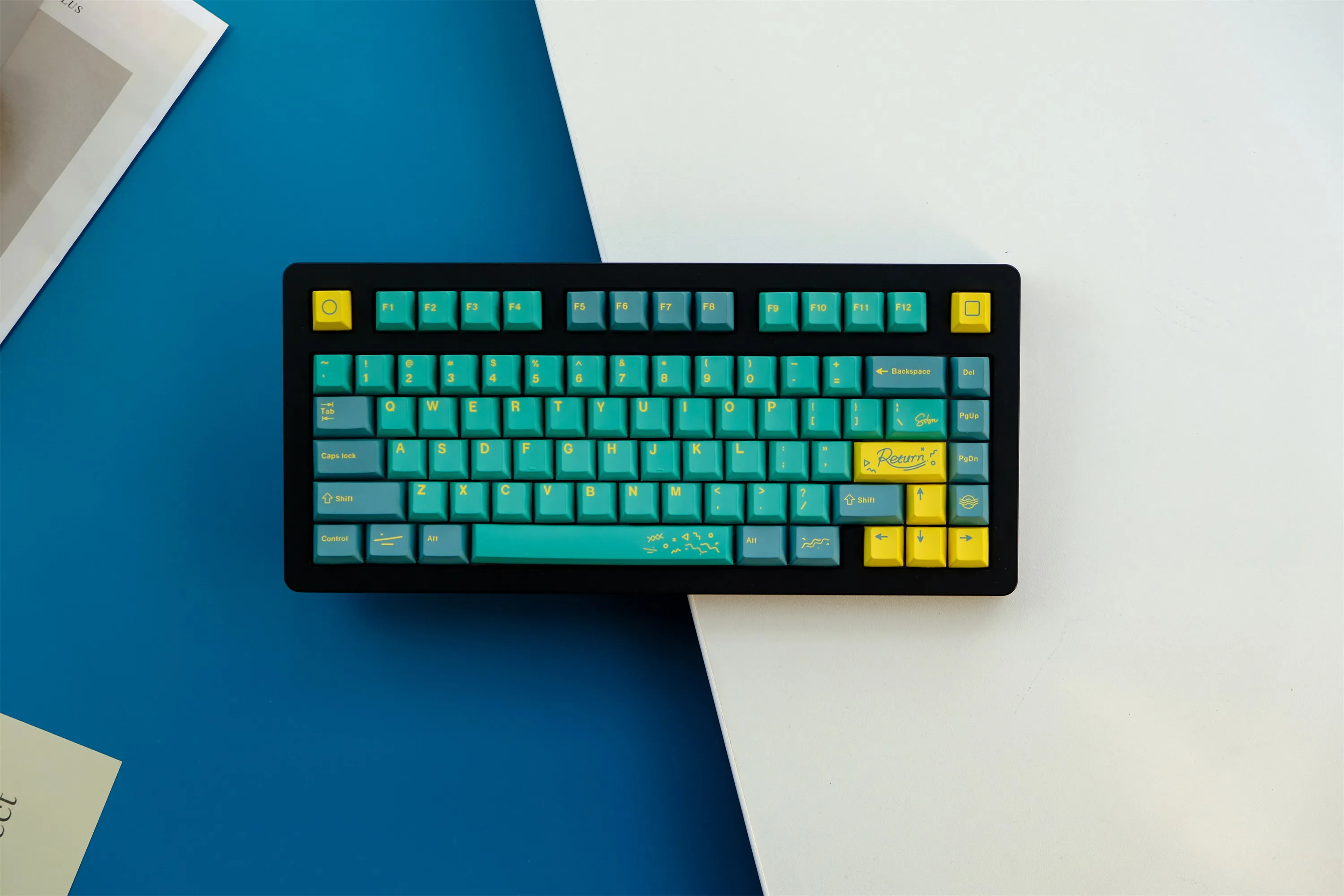 Juego de teclas GMK Barty, 129 teclas, Material PBT, perfil de cereza, teclas para juegos para teclado mecánico MX Switch 61/64/68/75/84 - imagen 3