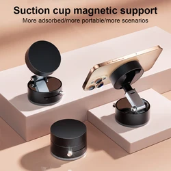 Soporte de Móvil para Coche Magnético Plegable con Ventosa Universal
