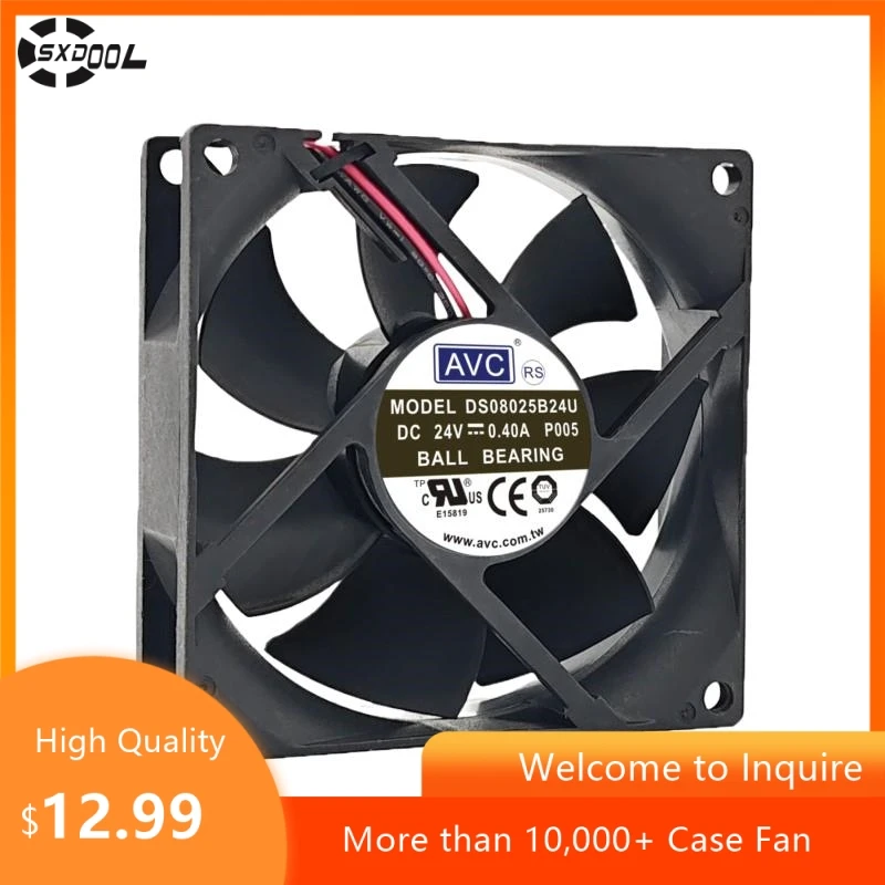 Para piezas de ascensor Hitachi AVC DA08025B24U 80x80x25mm DC 24V 0.40A ventilador de refrigeración Industrial