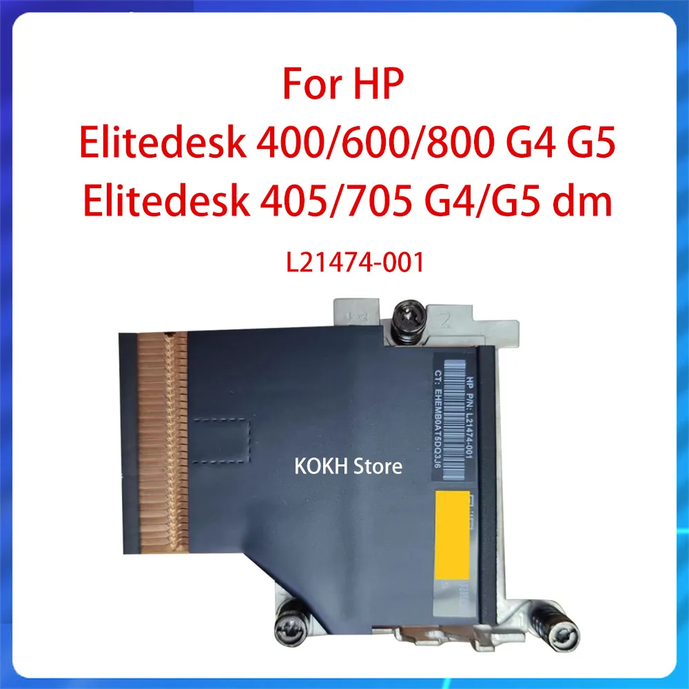 Nuevo disipador de calor Original de 65W para HP Elitedesk 400/600/800 G4/G5 o Elitedesk 405/705 G4/G5 Dm Series, P/N L21474-001