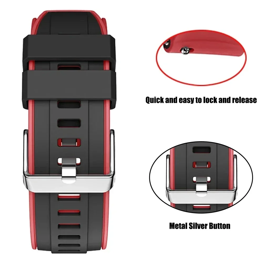 Correa de silicona de 20mm y 22mm para Amazfit Balance 2/GTR 47mm/GTR 4 3 Pro/Bip 6, pulsera deportiva para Amazfit GTS 4 3 2e 2 Mini correas de reloj - imagen 3