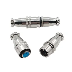 Conector Circular Push-Pull Macho/Hembra Oro – Acoplamiento Rápido