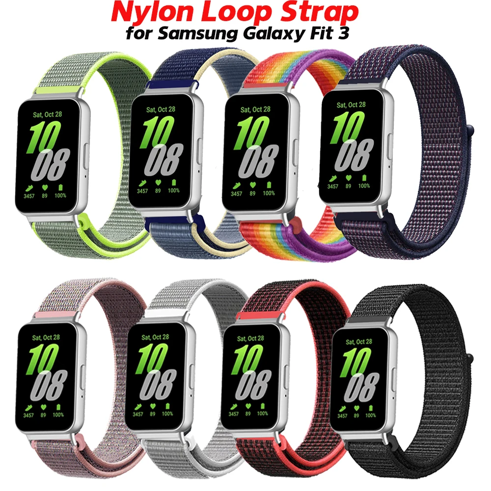 Correa de nailon para Samsung Galaxy Fit 3, pulsera deportiva de repuesto, accesorios