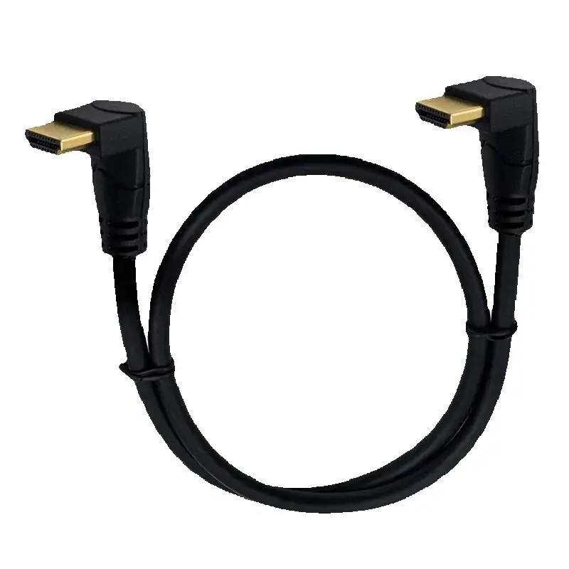 Cable 4K HDMI 2,0, codo de 90/270 grados, ángulo arriba y abajo, compatible con HDMI, 0,3 m, 1,8 m, 2K * 4K para TV, PC, proyector, PS4, portátil