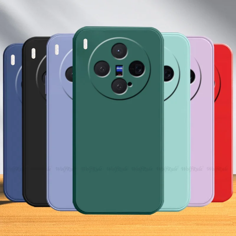 Para Vivo X300 funda Vivo X300 Pro Capas silicona líquida a prueba de golpes armadura trasera TPU suave para cubierta Vivo X300 Fundas - imagen 2