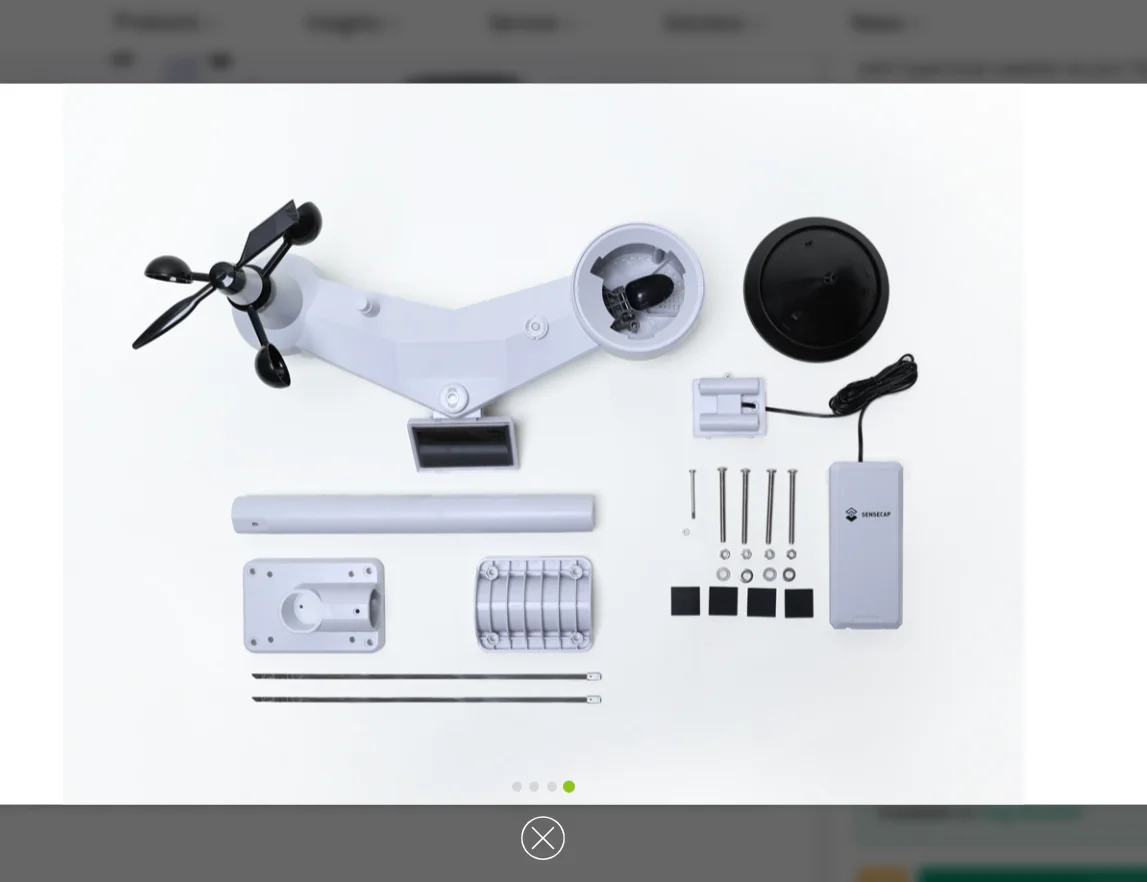 Sensor meteorológico LoRaWAN 8 en 1 SenseCAP S2120 - imagen 3