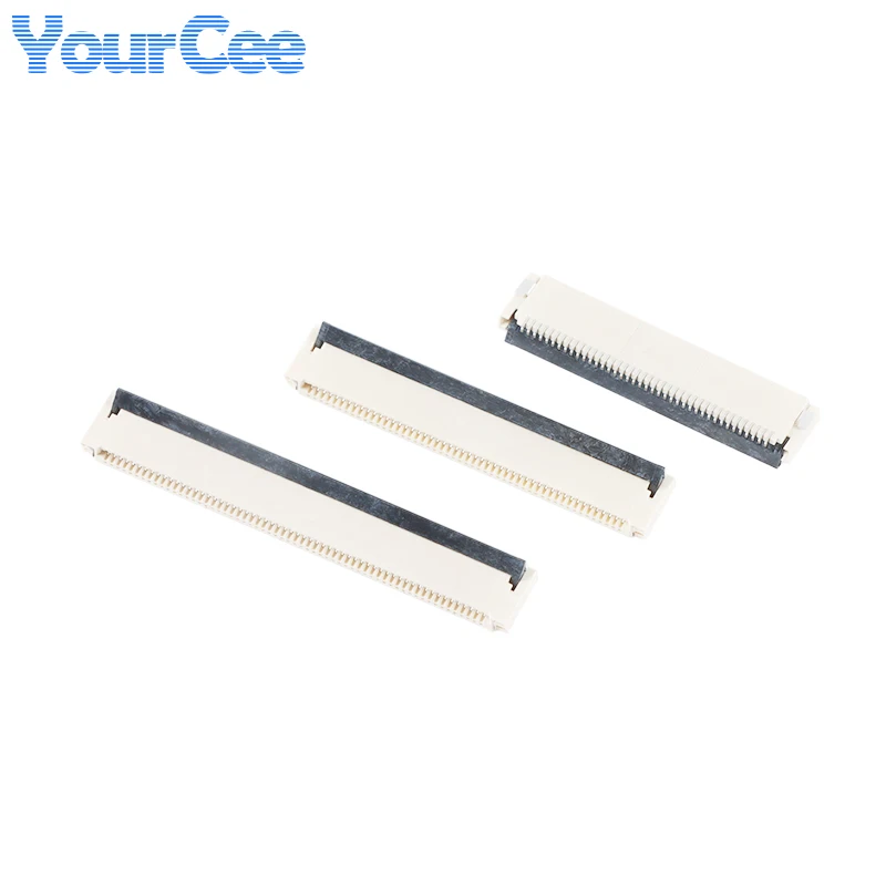 Conector FFC/FPC, enchufe de Cable plano, adaptador de 0,5 MM, 4/6/8/10/12/14/16-30/32/40/50/60 pines, inserción frontal Horizt, 10 Uds. - imagen 2