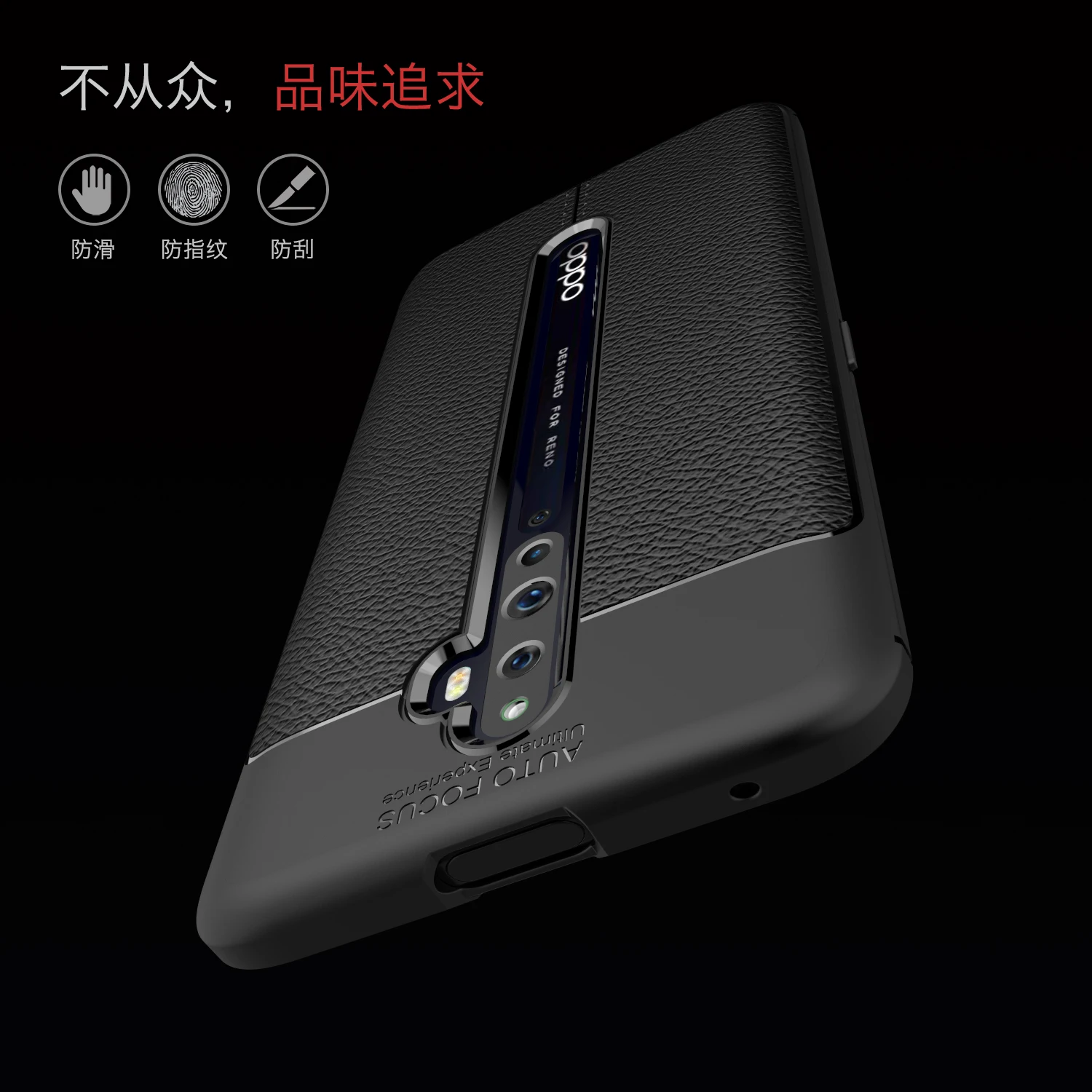 Para cubierta Oppo Reno 2Z, Funda de cuero PU, funda de silicona suave de TPU, funda antigolpes, funda de teléfono Reno2Z Reno2 Z para OPPO Reno 2Z - imagen 4