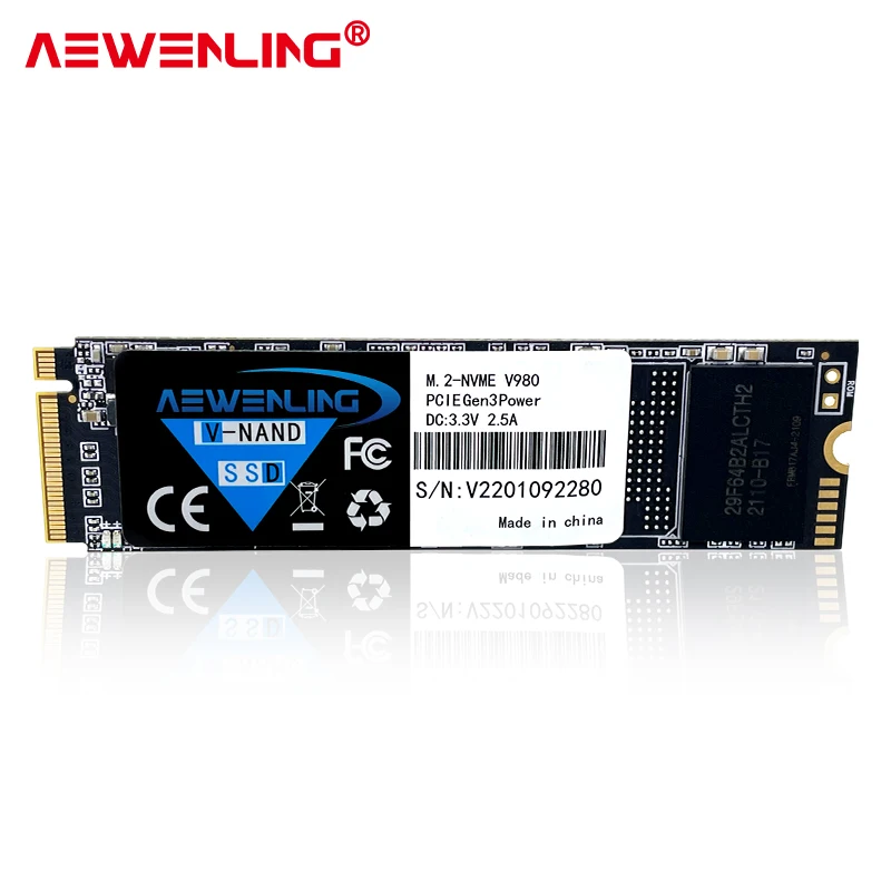 AEWENLING-disco duro interno para ordenador portátil o de escritorio, unidad de estado sólido M.2 SSD M2 256gb PCIe NVME 128GB 512GB 1TB, HDD, MSI Asro64 - imagen 3