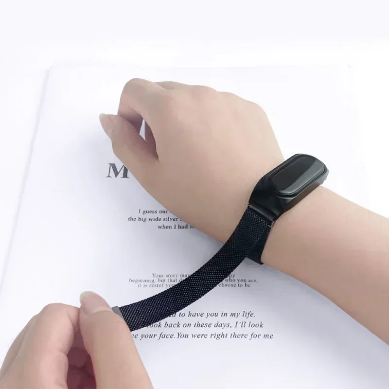 Correa de bucle milanés para Xiaomi Mi Band 9 NFC, accesorios de repuesto para pulsera inteligente, correa de reloj, correa mi band 8-9 - imagen 3
