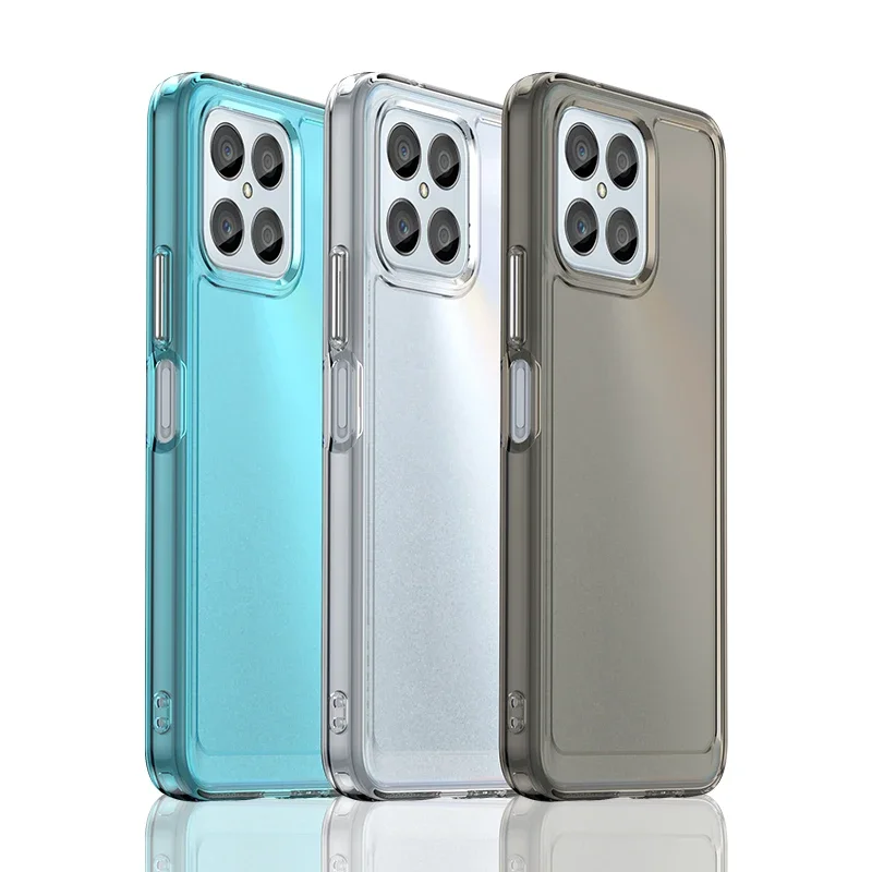 Funda de TPU suave de caramelo colorido para teléfono HONOR X8A X Series, a prueba de golpes, antideslizante, Color puro para X8 X9 X30 X40 - imagen 2