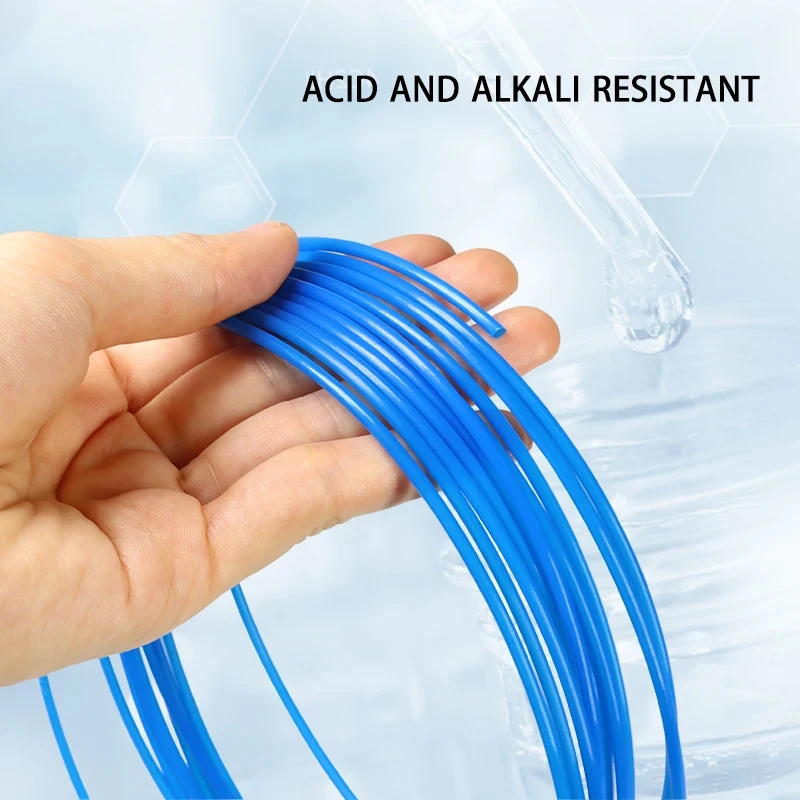Tubo de PTFE de 1 ~ 100m, 30L - 8L, azul, amarillo, 2,5KV, 150V, Protector de calor, tubo resistente a la corrosión y la temperatura, capilar aislado F46 - imagen 4