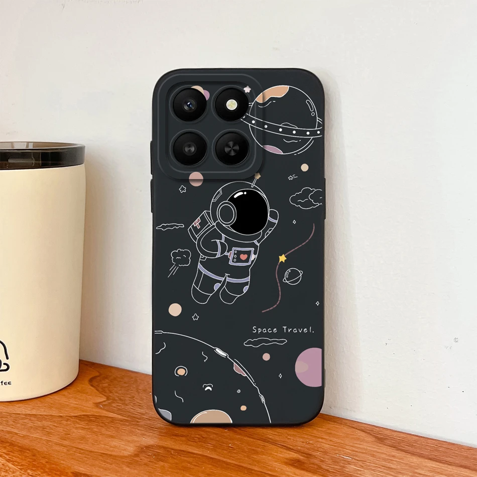 Funda para Honor X7D X9D, funda trasera de silicona líquida suave a prueba de golpes con flores de caramelo, protección de lente mejorada, carcasa de teléfono para niñas - imagen 5