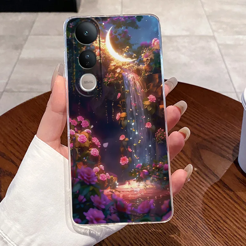 Funda para Vivo V50 Lite 5G contraportada lindo conejo de amor divertido diseño fresco bolsas de teléfono de silicona suave transparente para Vivo V 50 Lite Funda - imagen 5