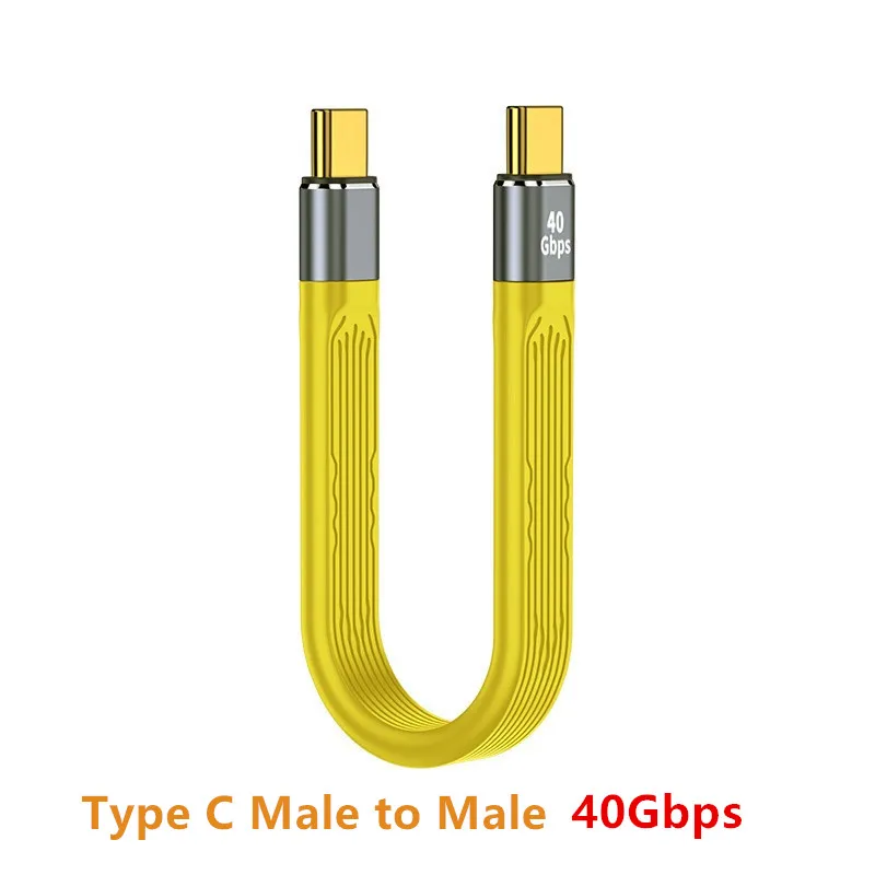 Cable de datos USB 4 para iPhone 15 Pro Max Thunderbolt 100 SSD, USB C a tipo C, Cable corto de 10Gbps PD 3/4 W 8K 60Hz - imagen 4